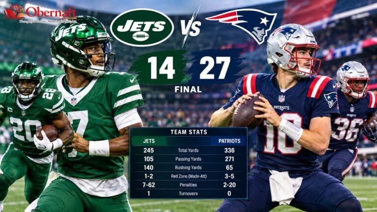 New York Jets vs New England Patriots Match Player Stats: Complete Game Breakdown & Analysis